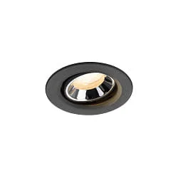LED Deckeneinbauleuchte NUMINOS® MOVE XS, 6,9W, IP20, schwenkbar, 40°, 2700K, 900lm, schwarz/chrom