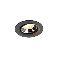 LED Deckeneinbauleuchte NUMINOS® MOVE XS, 6,9W, IP20, schwenkbar, 40°, 4000K, 1000lm, schwarz/chrom