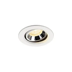 LED Deckeneinbauleuchte NUMINOS® MOVE XS, 6,9W, IP20, schwenkbar, 20°, 4000K, 1000lm, weiß/chrom