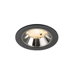 LED Deckeneinbauleuchte NUMINOS® S, 6,7W, IP20, 20°, 2700K, 1000lm, schwarz/chrom