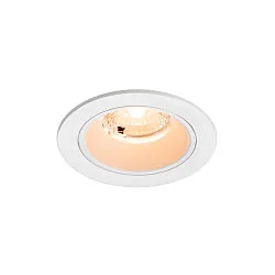 ceiling recessed luminaire NUMINOS® S round, suitable for VDU workstation IP20, white, lacquered dimmable