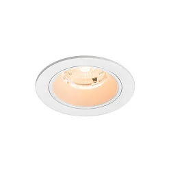 ceiling recessed luminaire NUMINOS® S round, suitable for VDU workstation IP20, white, lacquered dimmable