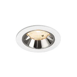 ceiling recessed luminaire NUMINOS® S suitable for VDU workstation IP20, chrome, white dimmable
