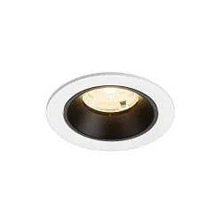 LED Deckeneinbauleuchte NUMINOS® S, 6,7W, IP20, 55°, 3000K, 1050lm, weiß/schwarz