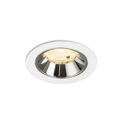 LED Deckeneinbauleuchte NUMINOS® S, 6,7W, IP20, 55°, 3000K, 1050lm, weiß/chrom