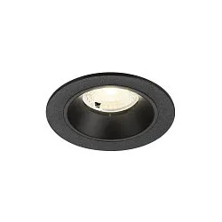 LED Deckeneinbauleuchte NUMINOS® S, rund, 6,7W, IP20, dimmbar, 40°, 4000K, 1050lm, schwarz