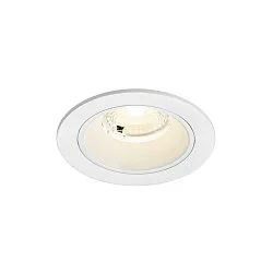 ceiling recessed luminaire NUMINOS® S round, suitable for VDU workstation IP20, white, lacquered dimmable