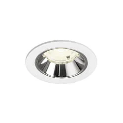 ceiling recessed luminaire NUMINOS® S suitable for VDU workstation IP20, chrome, white dimmable