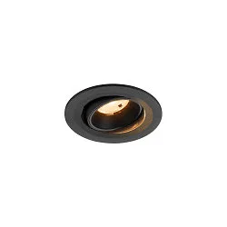 LED Deckeneinbauleuchte NUMINOS® MOVE S, rund, 6,7W, IP20, dimmbar, 20°, 2700K, 1000lm, schwarz