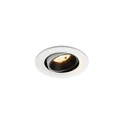 LED Deckeneinbauleuchte NUMINOS® MOVE S, 6,7W, IP20, schwenkbar, 20°, 2700K, 1000lm, weiß/schwarz