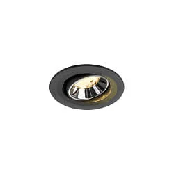 LED Deckeneinbauleuchte NUMINOS® MOVE S, 6,7W, IP20, schwenkbar, 55°, 3000K, 1050lm, schwarz/chrom