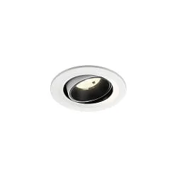 LED Deckeneinbauleuchte NUMINOS® MOVE S, 6,7W, IP20, schwenkbar, 20°, 4000K, 1050lm, weiß/schwarz