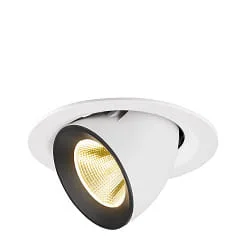 recessed spotlight NUMINOS® GIMBLE M swivelling, suitable for VDU workstation IP20, black, white dimmable