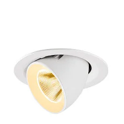 ceiling recessed luminaire NUMINOS® GIMBLE M suitable for VDU workstation IP20, white, lacquered dimmable