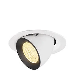 recessed spotlight NUMINOS® GIMBLE M swivelling, suitable for VDU workstation IP20, black, white dimmable