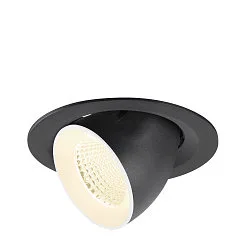 LED Deckeneinbaustrahler NUMINOS® GIMBLE M, 12W, IP20, dimmbar, 40°, 4000K, 1900lm, schwarz/weiß
