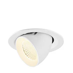 ceiling recessed luminaire NUMINOS® GIMBLE M suitable for VDU workstation IP20, white, lacquered dimmable