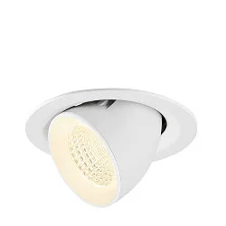 ceiling recessed luminaire NUMINOS® GIMBLE M suitable for VDU workstation IP20, white, lacquered dimmable