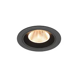 LED Deckeneinbauleuchte NUMINOS® M, rund, 12W, IP20, dimmbar, 20°, 2700K, 1700lm, schwarz