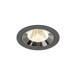 LED Deckeneinbauleuchte NUMINOS® M, 12W, IP20, 20°, 3000K, 1800lm, schwarz/chrom