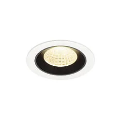 ceiling recessed luminaire NUMINOS® M suitable for VDU workstation IP20, black, white dimmable
