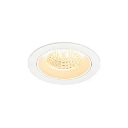 LED Deckeneinbauleuchte NUMINOS® M, rund, 12W, IP20, dimmbar, 55°, 3000K, 1800lm, weiß
