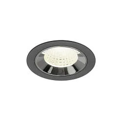 LED Deckeneinbauleuchte NUMINOS® M, 12W, IP20, 55°, 4000K, 1900lm, schwarz/chrom