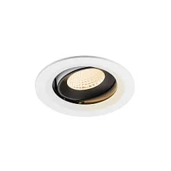 LED Deckeneinbauleuchte NUMINOS® MOVE M, 12W, IP20, schwenkbar, 40°, 2700K, 1700lm, weiß/schwarz