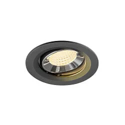 ceiling recessed luminaire NUMINOS® MOVE M swivelling, suitable for VDU workstation IP20, chrome, black dimmable