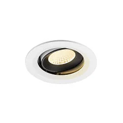 ceiling recessed luminaire NUMINOS® MOVE M swivelling, suitable for VDU workstation IP20, black, white dimmable