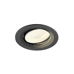LED Deckeneinbauleuchte NUMINOS® MOVE M, rund, 12W, IP20, dimmbar, 40°, 4000K, 1900lm, schwarz/weiß