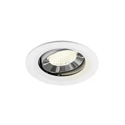 LED Deckeneinbauleuchte NUMINOS® MOVE M, 12W, IP20, schwenkbar, 40°, 4000K, 1900lm, weiß/chrom
