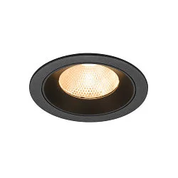 LED Deckeneinbauleuchte NUMINOS® L, rund, 17W, IP20, dimmbar, 20°, 2700K, 2400lm, schwarz