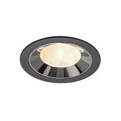 LED Deckeneinbauleuchte NUMINOS® L, 17W, IP20, 20°, 2700K, 2400lm, schwarz/chrom