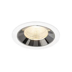 ceiling recessed luminaire NUMINOS® L suitable for VDU workstation IP20, chrome, white dimmable