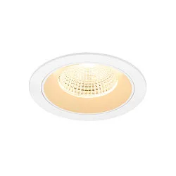 LED Deckeneinbauleuchte NUMINOS® L, rund, 17W, IP20, dimmbar, 55°, 3000K, 2500lm, weiß