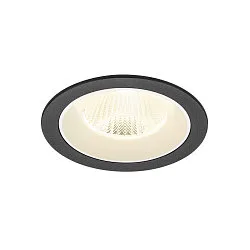 LED Deckeneinbauleuchte NUMINOS® L, rund, 17W, IP20, dimmbar, 40°, 4000K, 2700lm, schwarz/weiß