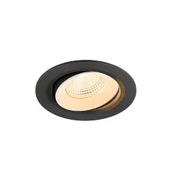 LED Deckeneinbauleuchte NUMINOS® MOVE L, rund, 17W, IP20, dimmbar, 55°, 2700K, 2400lm, schwarz/weiß