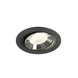 LED Deckeneinbauleuchte NUMINOS® MOVE L, 17W, IP20, schwenkbar, 55°, 4000K, 2700lm, schwarz/chrom