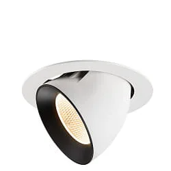 recessed spotlight NUMINOS® GIMBLE XL swivelling, suitable for VDU workstation IP20, black, white dimmable