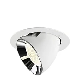recessed spotlight NUMINOS® GIMBLE XL swivelling, suitable for VDU workstation IP20, chrome, white dimmable