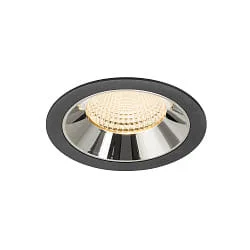 LED Deckeneinbauleuchte NUMINOS® XL, 24W, IP20, 55°, 2700K, 3500lm, schwarz/chrom