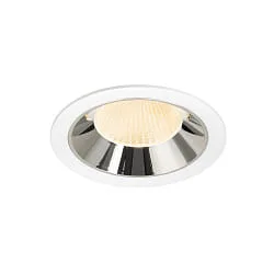 ceiling recessed luminaire NUMINOS® XL suitable for VDU workstation IP20, chrome, white dimmable