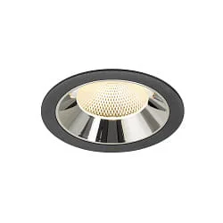LED Deckeneinbauleuchte NUMINOS® XL, 24W, IP20, 40°, 3000K, 3600lm, schwarz/chrom