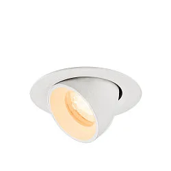 LED Deckeneinbaustrahler NUMINOS® GIMBLE XS, rund, 6,9W, IP20, dimmbar, 40°, 2700K, 900lm, weiß