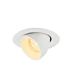 LED Deckeneinbaustrahler NUMINOS® GIMBLE XS, rund, 6,9W, IP20, dimmbar, 20°, 3000K, 950lm, weiß