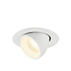 LED Deckeneinbaustrahler NUMINOS® GIMBLE XS, rund, 6,9W, IP20, dimmbar, 40°, 4000K, 1000lm, weiß