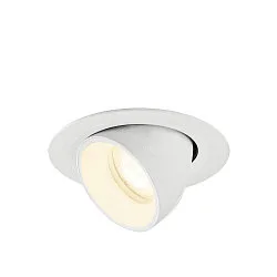 LED Deckeneinbaustrahler NUMINOS® GIMBLE XS, rund, 6,9W, IP20, dimmbar, 55°, 4000K, 1000lm, weiß