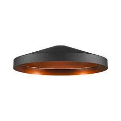 Leuchtenschirm LALU® TETRA 36 MIX&MATCH, H: 8,9cm, E27, schwarz / bronze