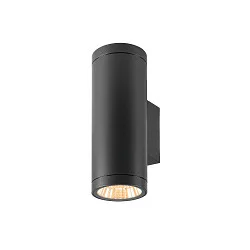 outdoor wall luminaire HELIA PRO L UP/ DOWN up /  down, cylindrical, DALI controllable, impact resistant IP65, anthracite